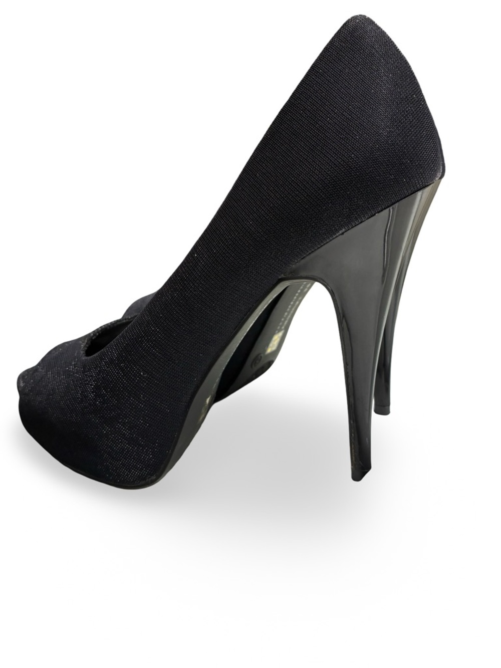 Chinese Laundry Black Peep-Toe Stiletto Heels